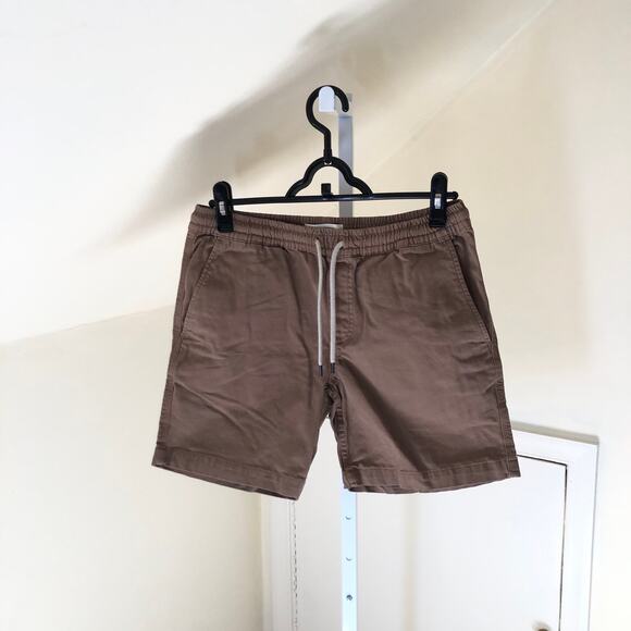 Goodthreads EUC Men's Brown Drawstring Waist Shorts Size S - Picture 1 of 7